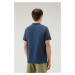 Tričko woolrich sheep tee melton blue