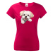 Dámské tričko s potiskem Maltézsky psík - vtipné tričko