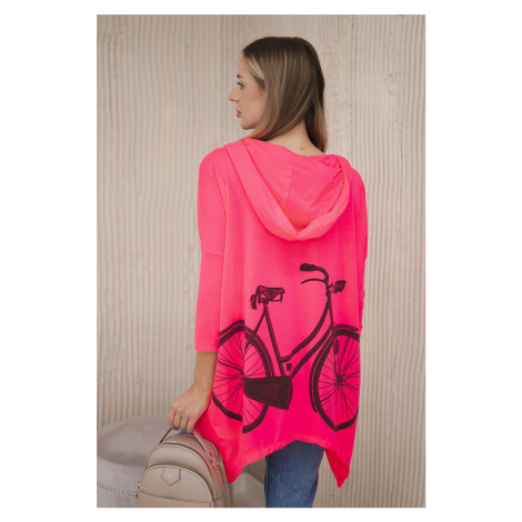 Kesi Mikina Bike s potiskem Barva: Růžová - tmavě