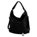 Dámský stylový koženkový kabelko-batoh Nina, černá