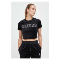 Tričko Guess COUTURE černá barva, V3BI01 KBXI2