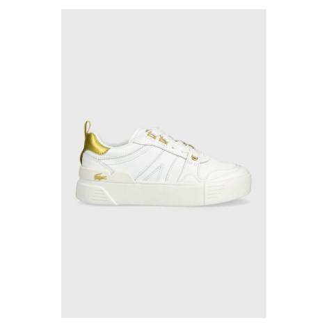 Kožené sneakers boty Lacoste L002 bílá barva, 45CFA0032