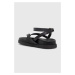 Kožené sandály Patrizia Pepe dámské, černá barva, 2X0023 L048 K103