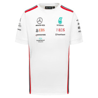 Mercedes AMG Petronas pánské tričko official white F1 Team 2023