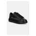 Kožené sneakers boty Karl Lagerfeld KAPRI MENS černá barva, KL52567