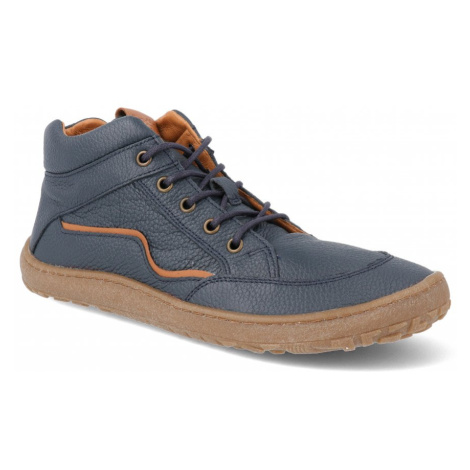 Barefoot kotníkové boty Froddo - Lace-up modré