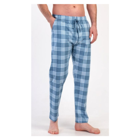 Pánské pyžamové kalhoty Vienetta Secret Hugo | modrošedá