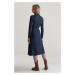 ŠATY GANT SLIM JERSEY SHIRT DRESS EVENING BLUE