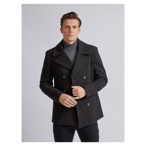 Černý kabát Burton Menswear London | Modio.cz