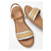 S.OLIVER sandály s aplikací Barva: Hnědá