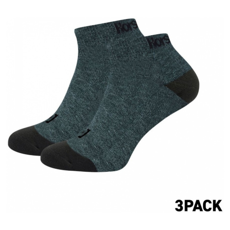 3PACK ponožky Horsefeathers rapid premium tmavě šedé (AA1078C) M