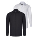 DUAL SET G726 DEWBERRY MEN'S SHIRTS-WHITE-BLACK