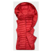 Červená prošívaná dámská vesta s kapucí (13072-270)