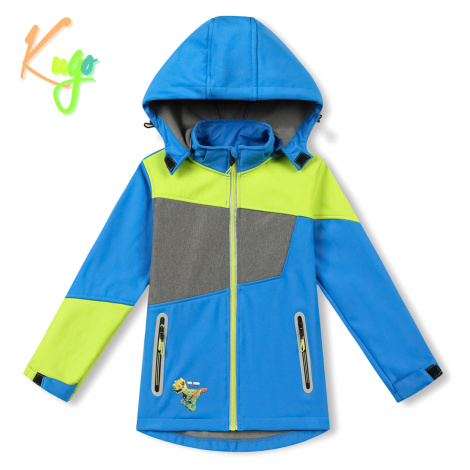 Chlapecká softshellová bunda, zateplená - KUGO HK2525, modrá Barva: Modrá