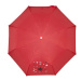Derby Mini s potiskem - dětský skládací deštník, červená, plná barva červená