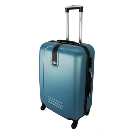 Rogal Tmavě tyrkysový lehký plastový cestovní kufr "Superlight" - M (35l), L (65l), XL (100l)