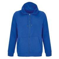 SOĽS Calipso Unisex mikina s kapucí na zip SL04237 Royal blue