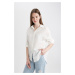 DEFACTO Oversize Fit Voile Long Sleeve Shirt