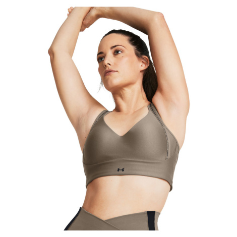Infinity Low Strappy Bra | Taupe Dusk/Black Under Armour