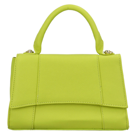 Elegantní dámská koženková kabelka do ruky Lokera, výrazná zelená MaxFly