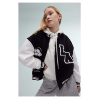 DEFACTO Coool Oversize Fit Thick Sweatshirt Fabric Bomber Jacket