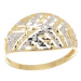 Prsten ze žlutého zlata bez kamínků PR0293F + DÁREK ZDARMA