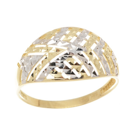 Prsten ze žlutého zlata bez kamínků PR0293F + DÁREK ZDARMA Veroma
