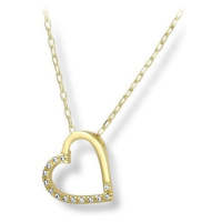 Brilio Romantický náhrdelník ze žlutého zlata 279 001 00084 00