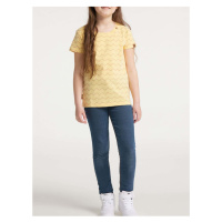 Žluté holčičí vzorované tričko Ragwear Violka Chevron