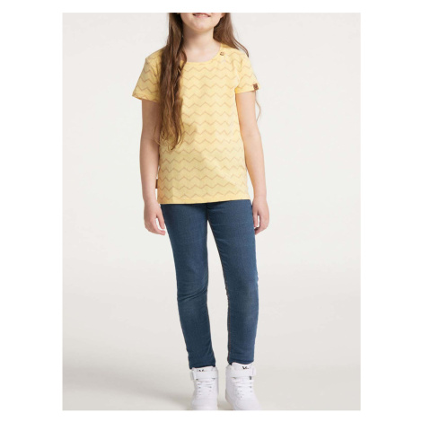 Žluté holčičí vzorované tričko Ragwear Violka Chevron