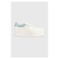 Kožené sneakers boty Guess LIFET bílá barva, FL6LIF LEA12