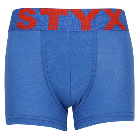Dětské boxerky Styx sportovní guma modré (GJ967) 4-5