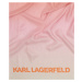 Šála karl lagerfeld k/essential gradient scarf fialová