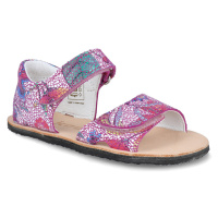 Barefoot sandálky Koel - Amelia Fuchsia Flowers růžové
