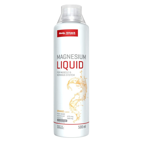 Body Attack Magnesium Liquid 500 ml, hořčík s vitaminem C v tekuté formě Varianta: