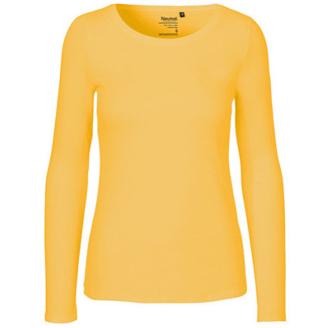 Neutral Dámské tričko s dlouhým rukávem NE81050 Yellow