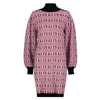 GAUDI Jacquard Logo Pink šaty