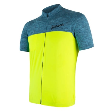 Pánský dres Sensor Cyklo Motion Blue/Neon Yellow