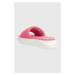 Pantofle Toms Alpargata Mallow Slide dámské, růžová barva, na platformě, 10019703