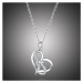GRACE Silver Jewellery Stříbrný řetízek s přívěskem Nekonečná láska - stříbro 925/1000 NH-SCN442