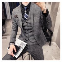 Luxusní pánský oblek 3v1 sako + vesta + kalhoty