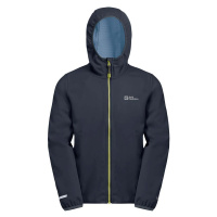 Dětská nepromokavá bunda Jack Wolfskin FELDBERG tmavomodrá barva