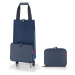 Skládací taška na kolečkách Reisenthel Foldabletrolley Herringbone dark blue