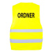 Korntex Passau Ordner Unisex reflexní vesta KX010O Signal Yellow