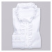 Dámská košile bílé barvy s volánky 11616
