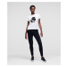 Tričko Karl Lagerfeld Boucle Karl Profile T-Shirt - Bílá