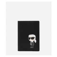 Peněženka karl lagerfeld k/ikonik 2.0 leather pass case černá