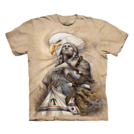 Pánské batikované triko The Mountain - Eternal Spirit - béžové