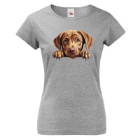 Dámské tričko s potiskem Labradorský retrívr -  tričko pro milovníky psů
