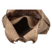 Nepřehlédnutelná dámská perforovaná koženková kabelka Briac, zemitá